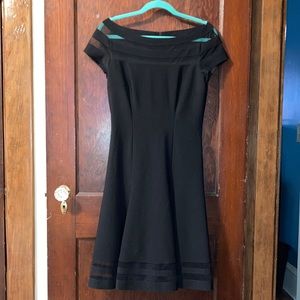 Black Vintage Style White House Black Market Dress